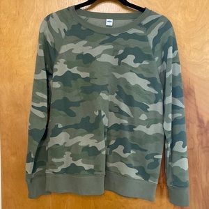 Old Navy Camo Crewneck Sweatshirt Women’s S